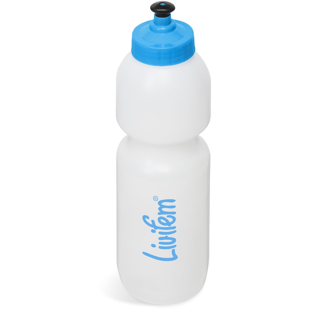 Alpine Plastic Water Bottle - 800ml in Cyan — Print Fast Express