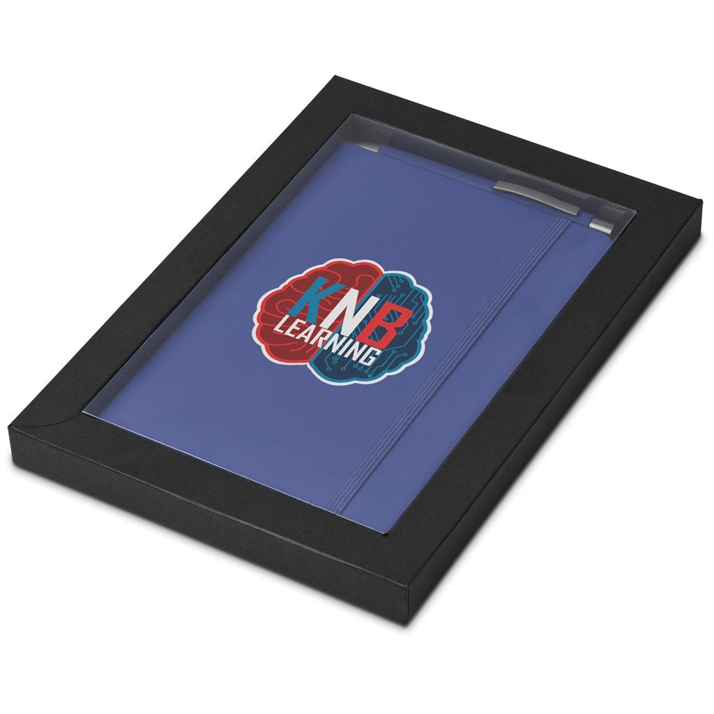 Viola Notebook & Pen Set in Blue — Print Fast Express