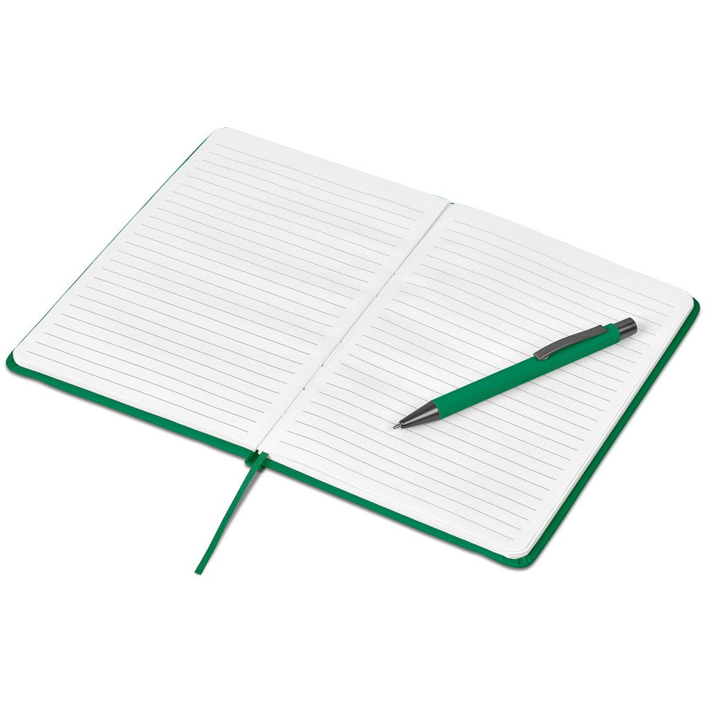 Viola Notebook & Pen Set in Green - Print Fast Express