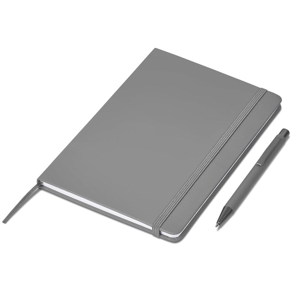 Viola Notebook & Pen Set in Grey - Print Fast Express