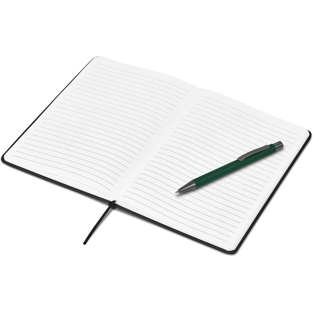 Dahlia Notebook & Pen Set in Dark Green - Print Fast Express