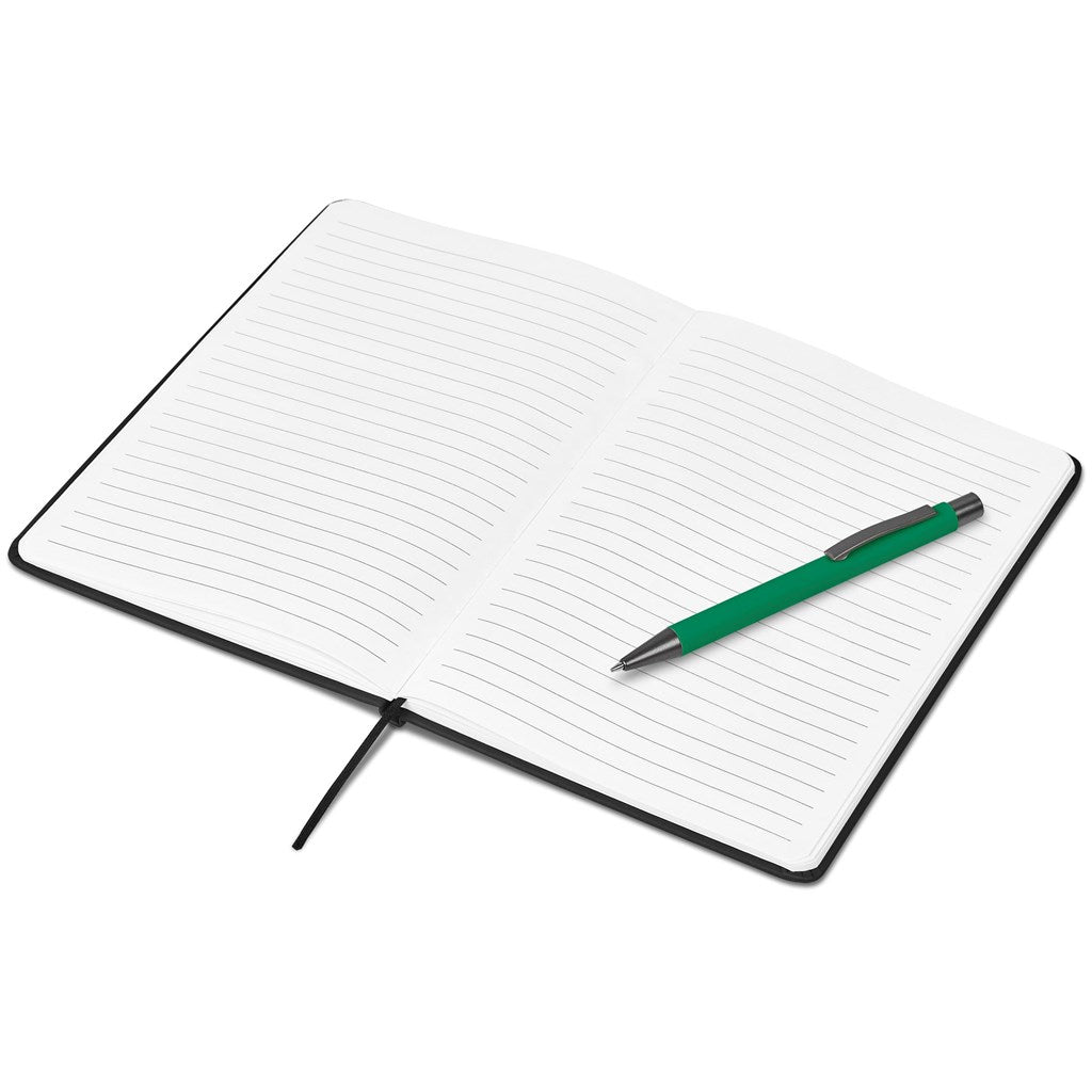 Dahlia Notebook & Pen Set in Green - Print Fast Express