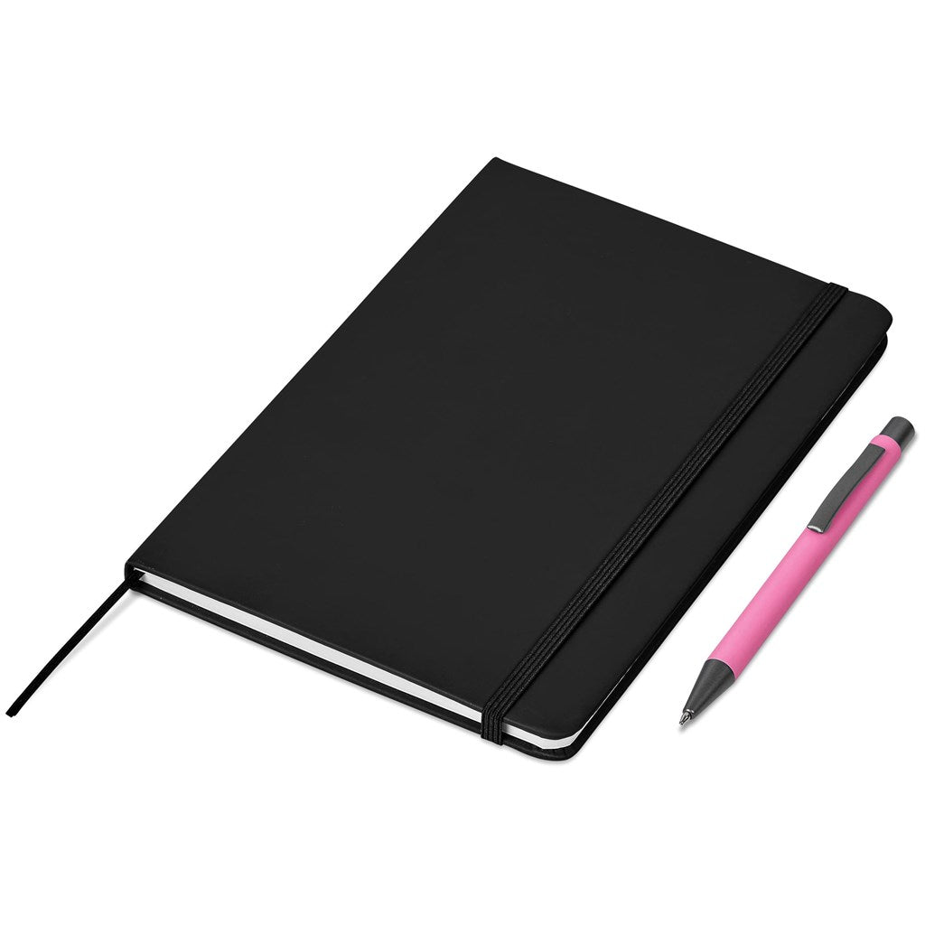 Dahlia Notebook & Pen Set in Pink - Print Fast Express