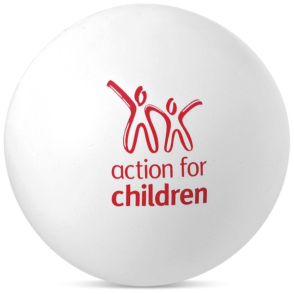 Altitude Chill-Out Stress Ball in Solid White — Print Fast Express