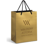 Altitude Dazzle Mini Paper Gift Bag in Gold — Print Fast Express