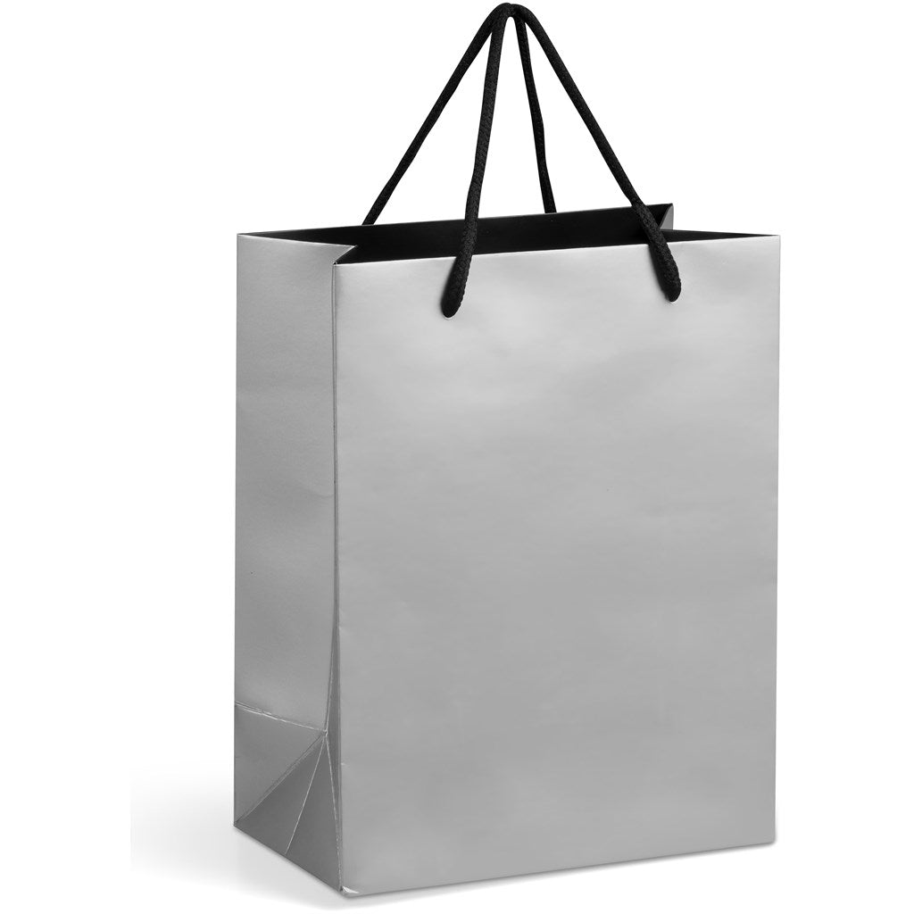Altitude Dazzle Mini Paper Gift Bag in Silver - Print Fast Express