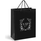 Altitude Dazzle Midi Paper Gift Bag in Black — Print Fast Express