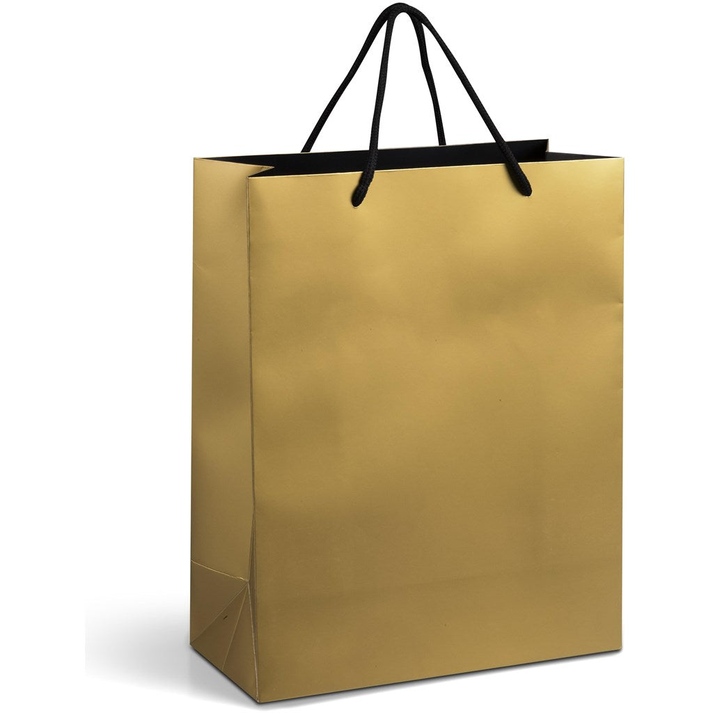 Altitude Dazzle Midi Paper Gift Bag in Gold - Print Fast Express