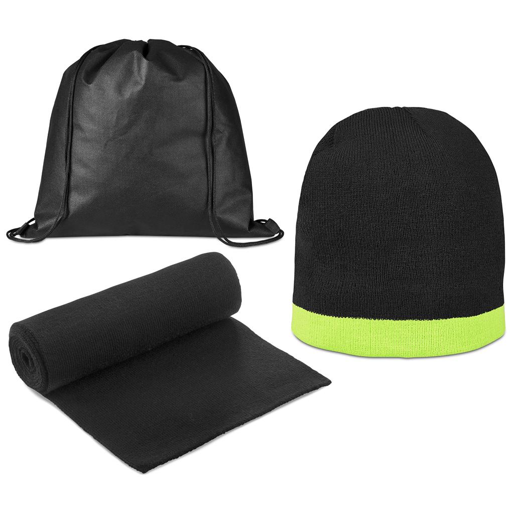 Solo Winter Warmer Set in Lime - Print Fast Express