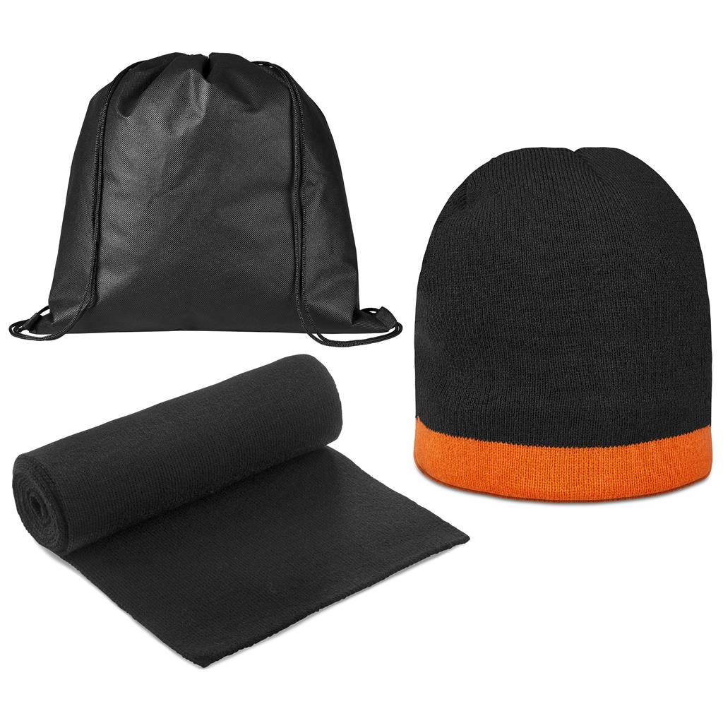Solo Winter Warmer Set in Orange - Print Fast Express