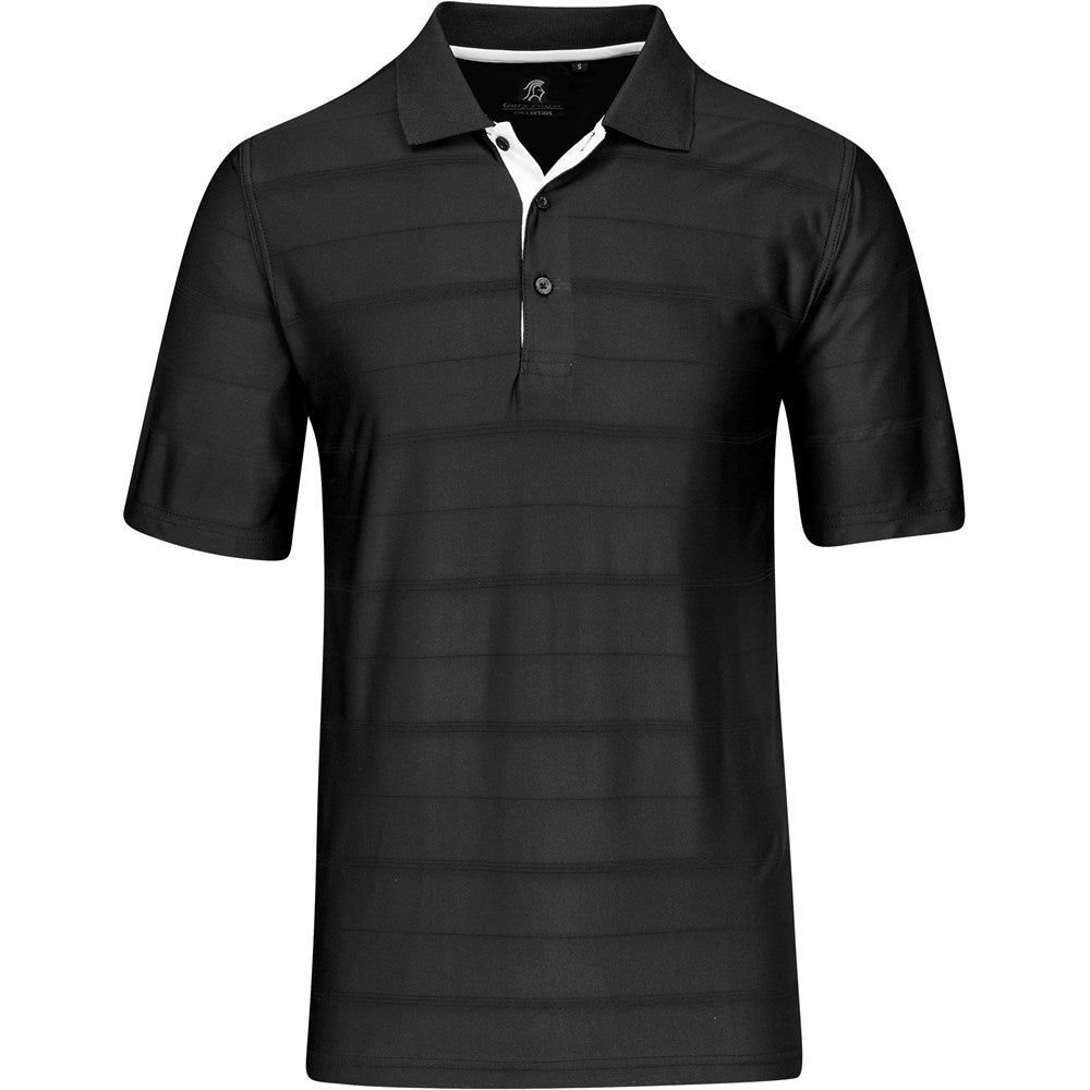 Mens Admiral Golf Shirt in Black — Print Fast Express