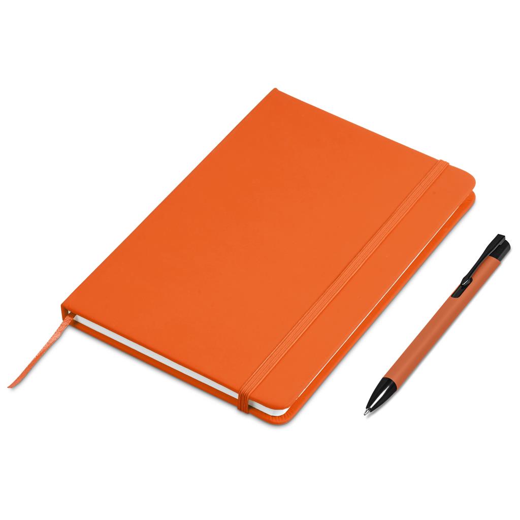 Altitude Powell Notebook & Pen Set in Orange - Print Fast Express