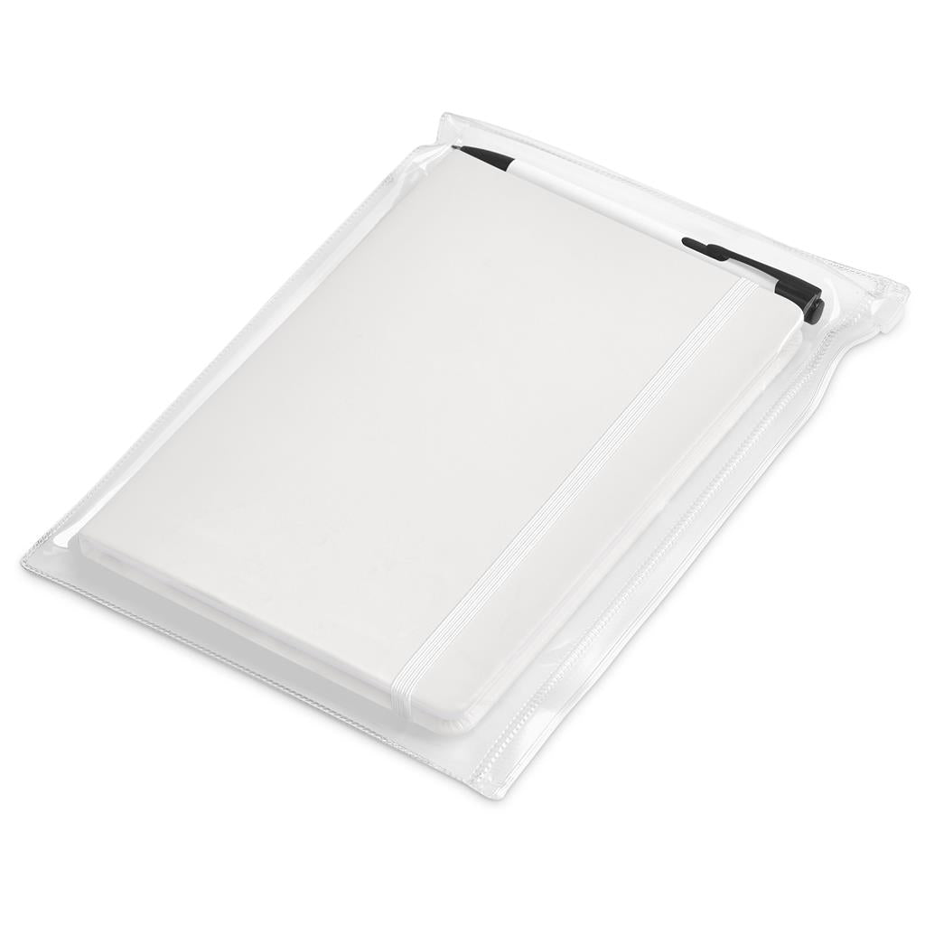 Altitude Powell Notebook & Pen Set in Solid White - Print Fast Express
