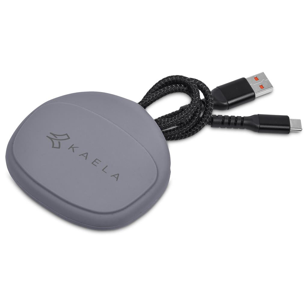 Altitude Fabbit Fast Charge USB-A to Type-C Charging Cable in Pouch in Grey — Print Fast Express