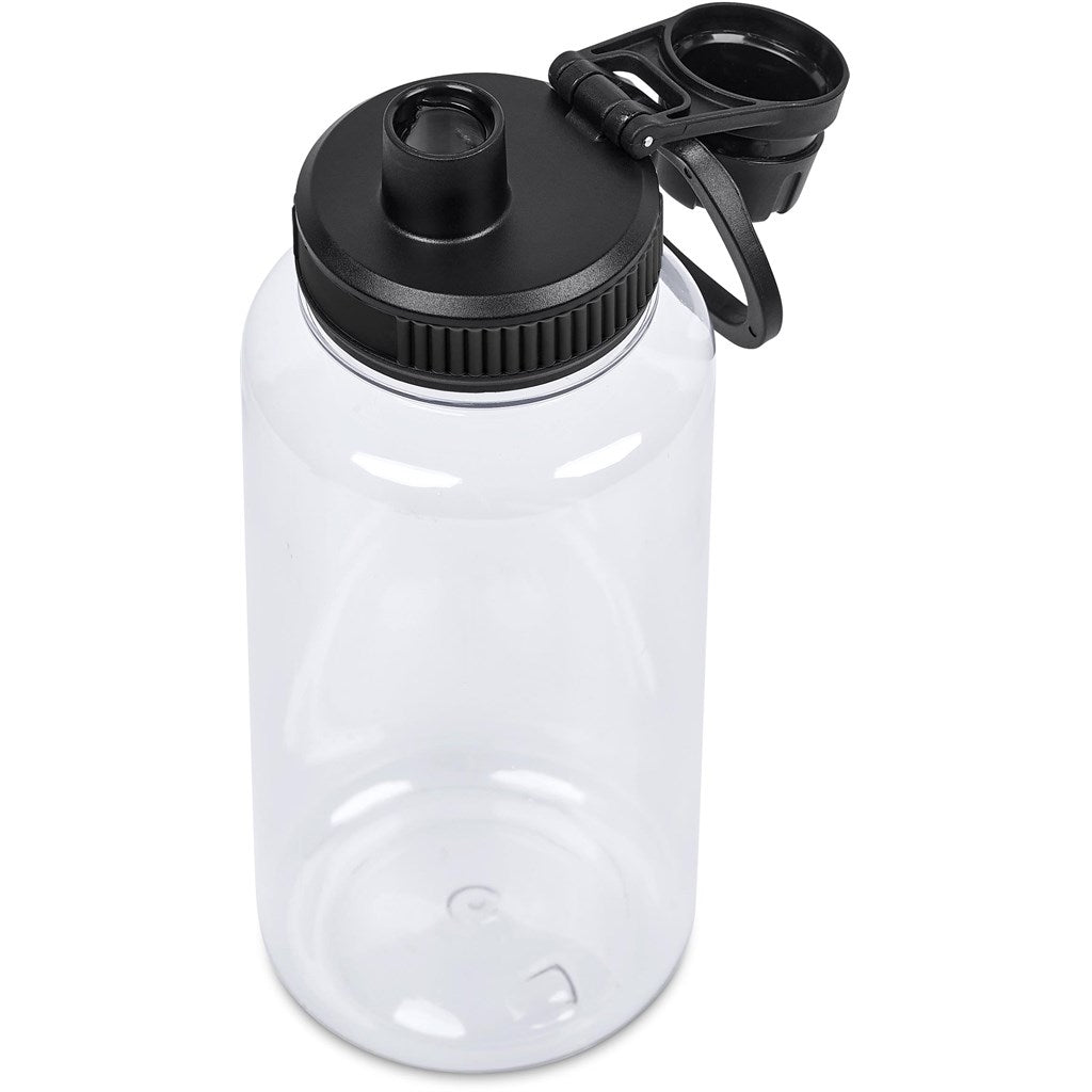 Altitude Franco Recycled PET Water Bottle – 1 Litre in Black - Print Fast Express