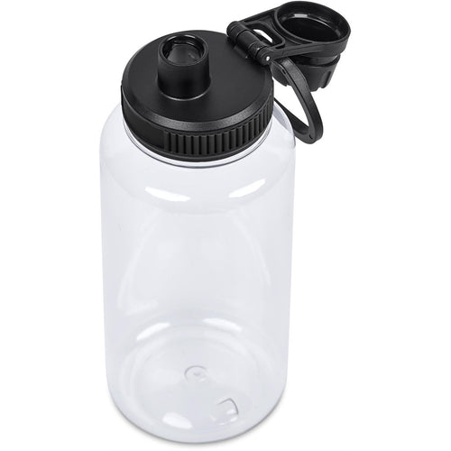 Altitude Franco Recycled PET Water Bottle – 1 Litre in Black - Print Fast Express