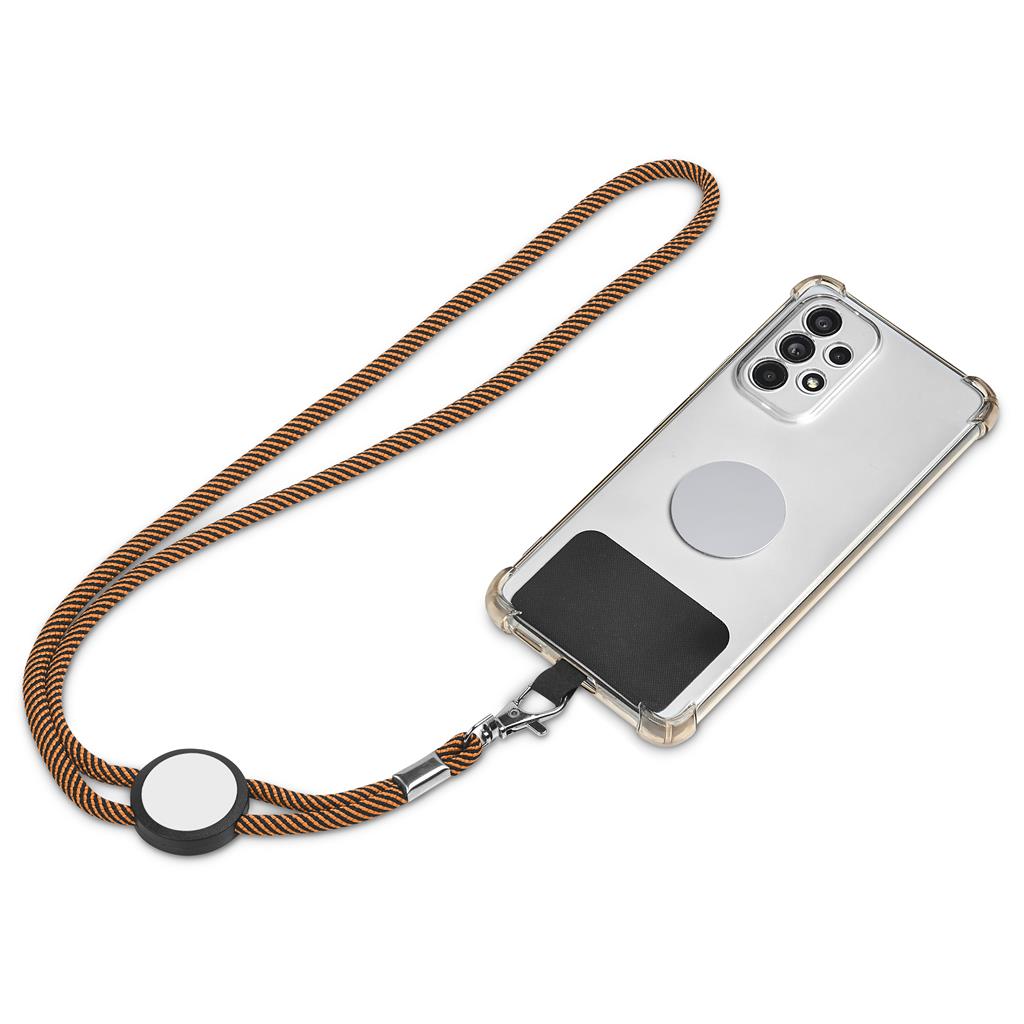 Altitude Twirl Phone Lanyard in Orange - Print Fast Express