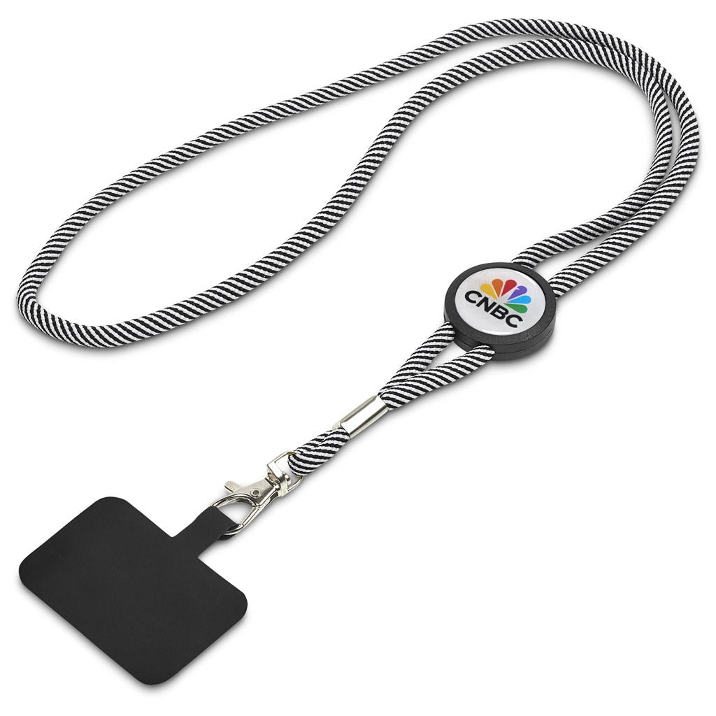 Altitude Twirl Phone Lanyard in Solid White — Print Fast Express