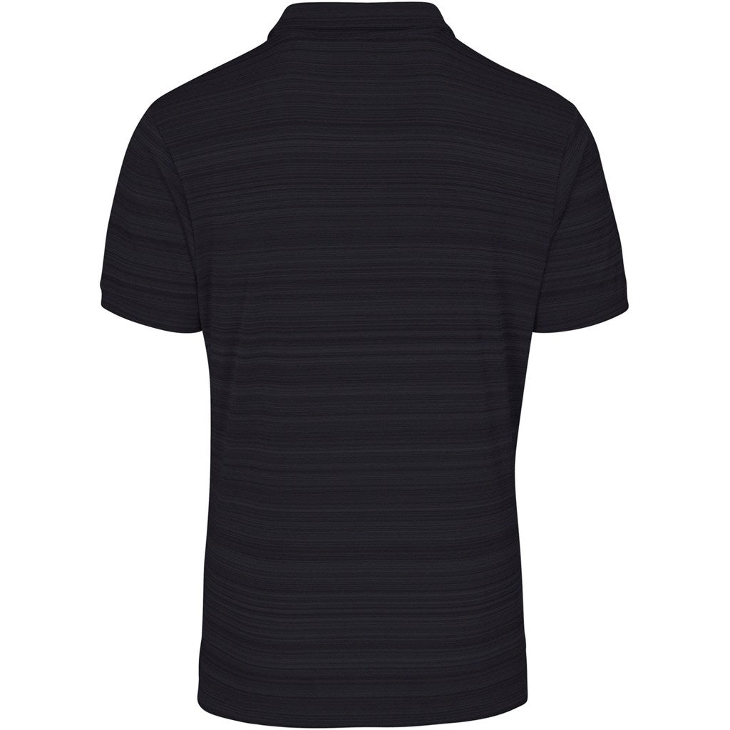 Mens Aberdeen Golf Shirt in Black - Print Fast Express
