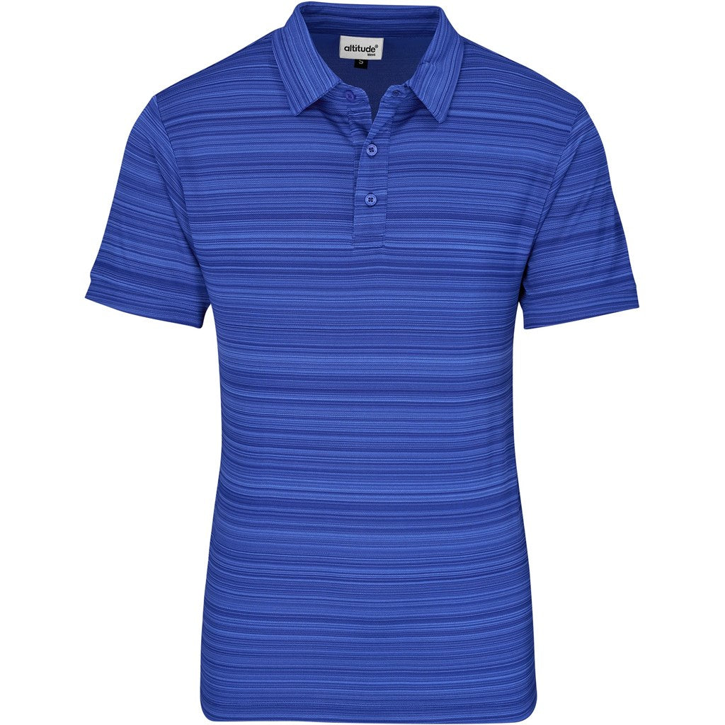 Mens Aberdeen Golf Shirt in Blue — Print Fast Express