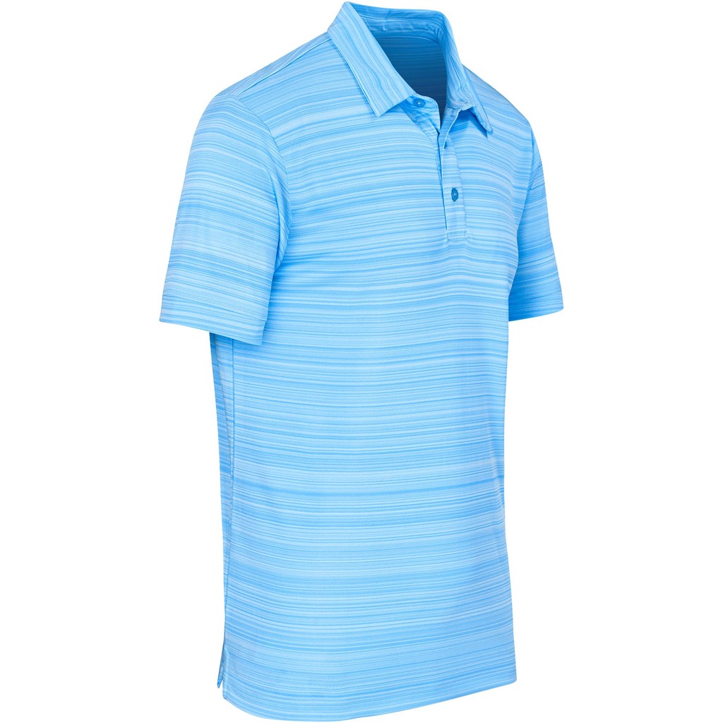 Mens Aberdeen Golf Shirt in Sky Blue - Print Fast Express
