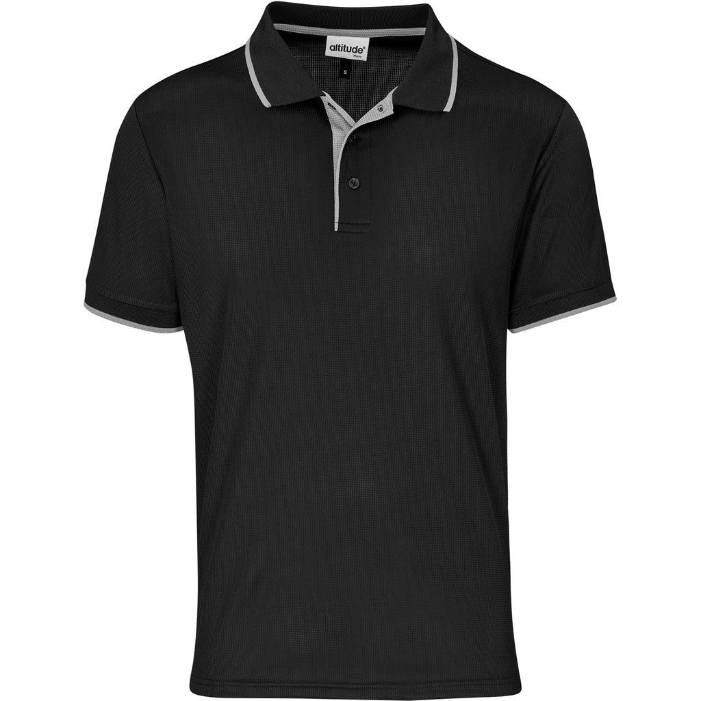 Mens Orion Golf Shirt in Black — Print Fast Express