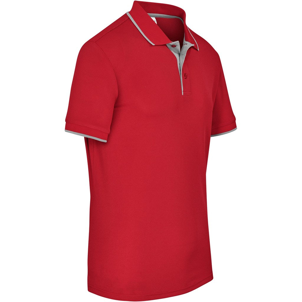 Mens Orion Golf Shirt in Red - Print Fast Express