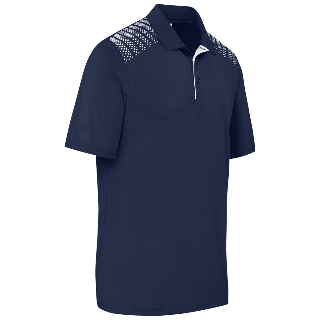 Mens Aerogrid Golf Shirt in Navy - Print Fast Express