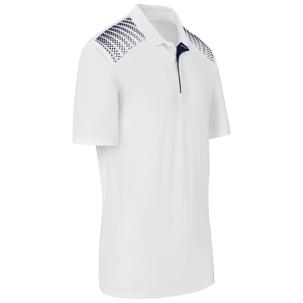 Mens Aerogrid Golf Shirt in White - Print Fast Express