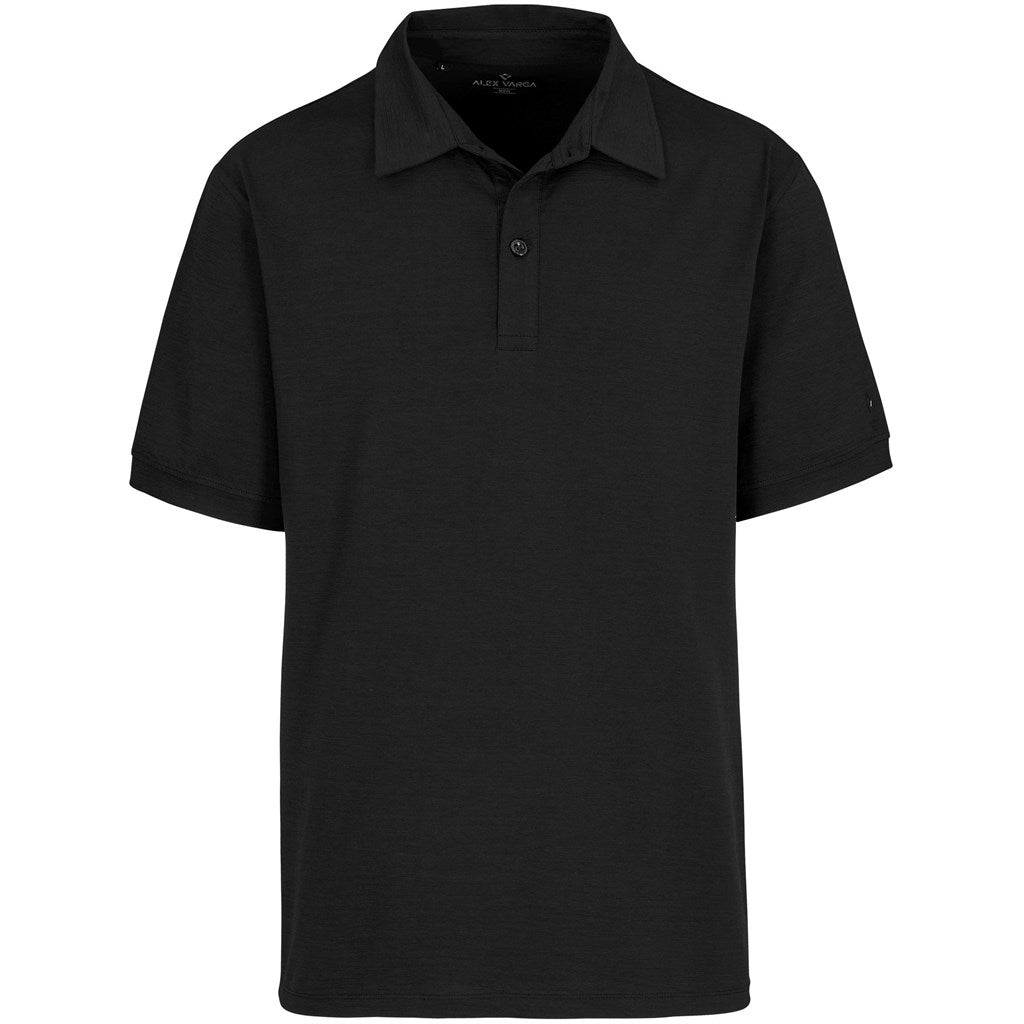 Mens Alex Varga Constantine Golf Shirt in Black — Print Fast Express