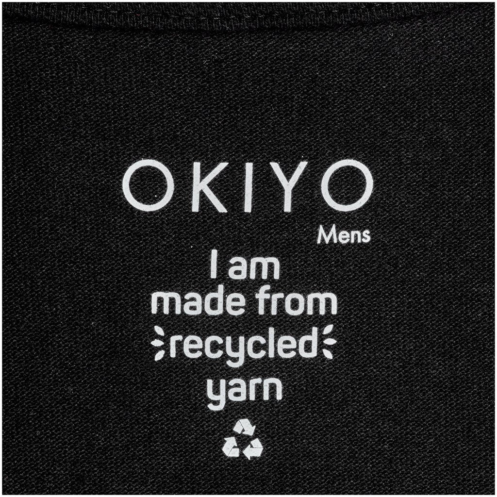 Mens Okiyo Tenyo Eco Golf Shirt in Black - Print Fast Express