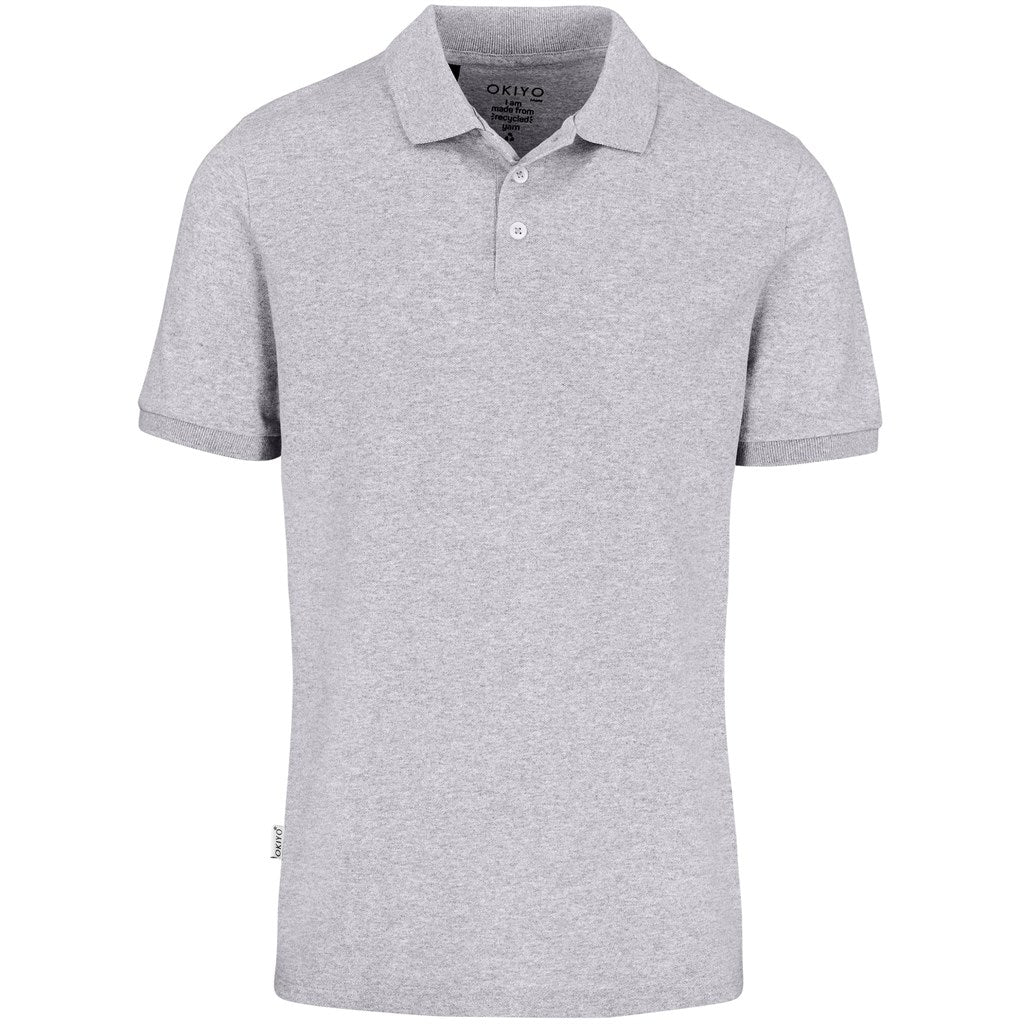 Mens Okiyo Tenyo Eco Golf Shirt in Grey — Print Fast Express