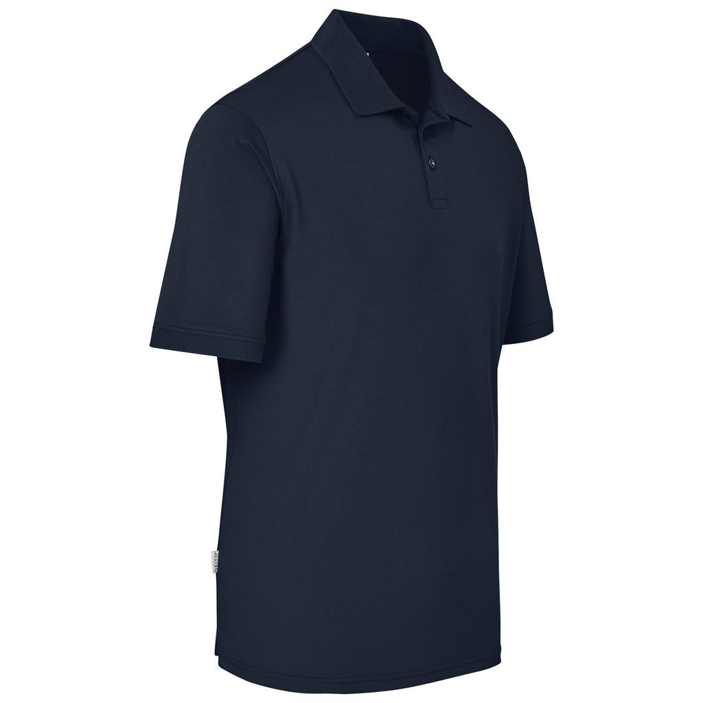 Mens Okiyo Shizen Eco Golf Shirt in Navy - Print Fast Express