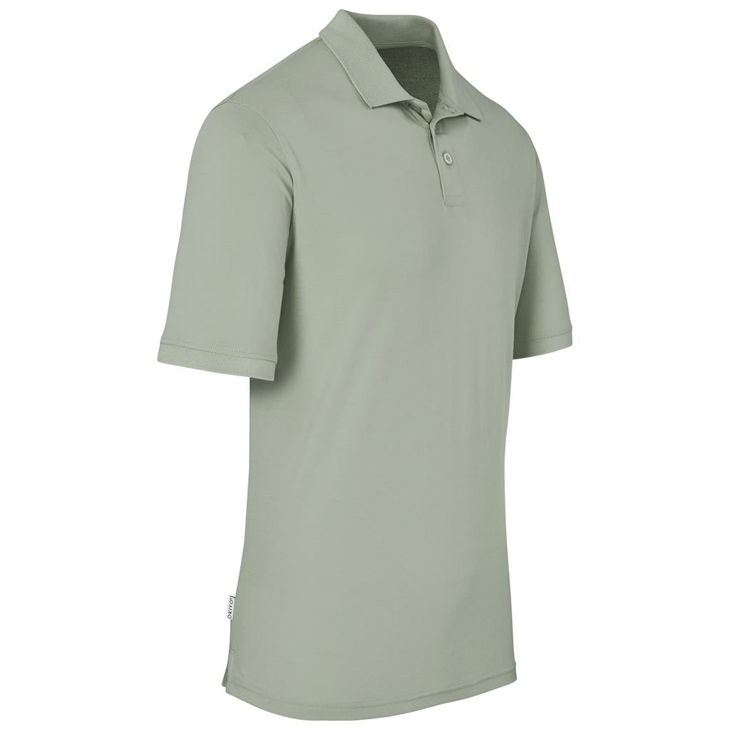 Mens Okiyo Shizen Eco Golf Shirt in Sage - Print Fast Express