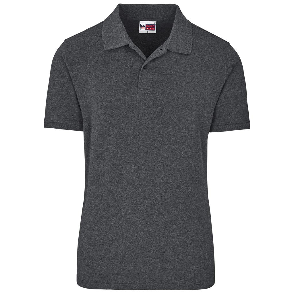 Mens Houston Stretch Golf Shirt in Charcoal — Print Fast Express