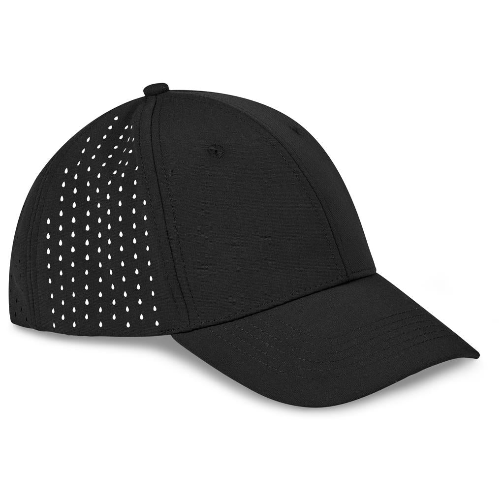 Fusion Laser Cap - 6 Panel in Black — Print Fast Express