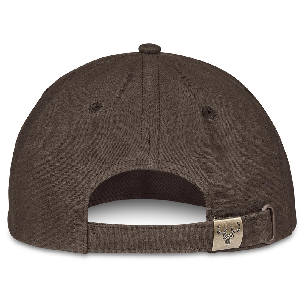 Sondela 6 Panel Oilskin cap in Brown - Print Fast Express