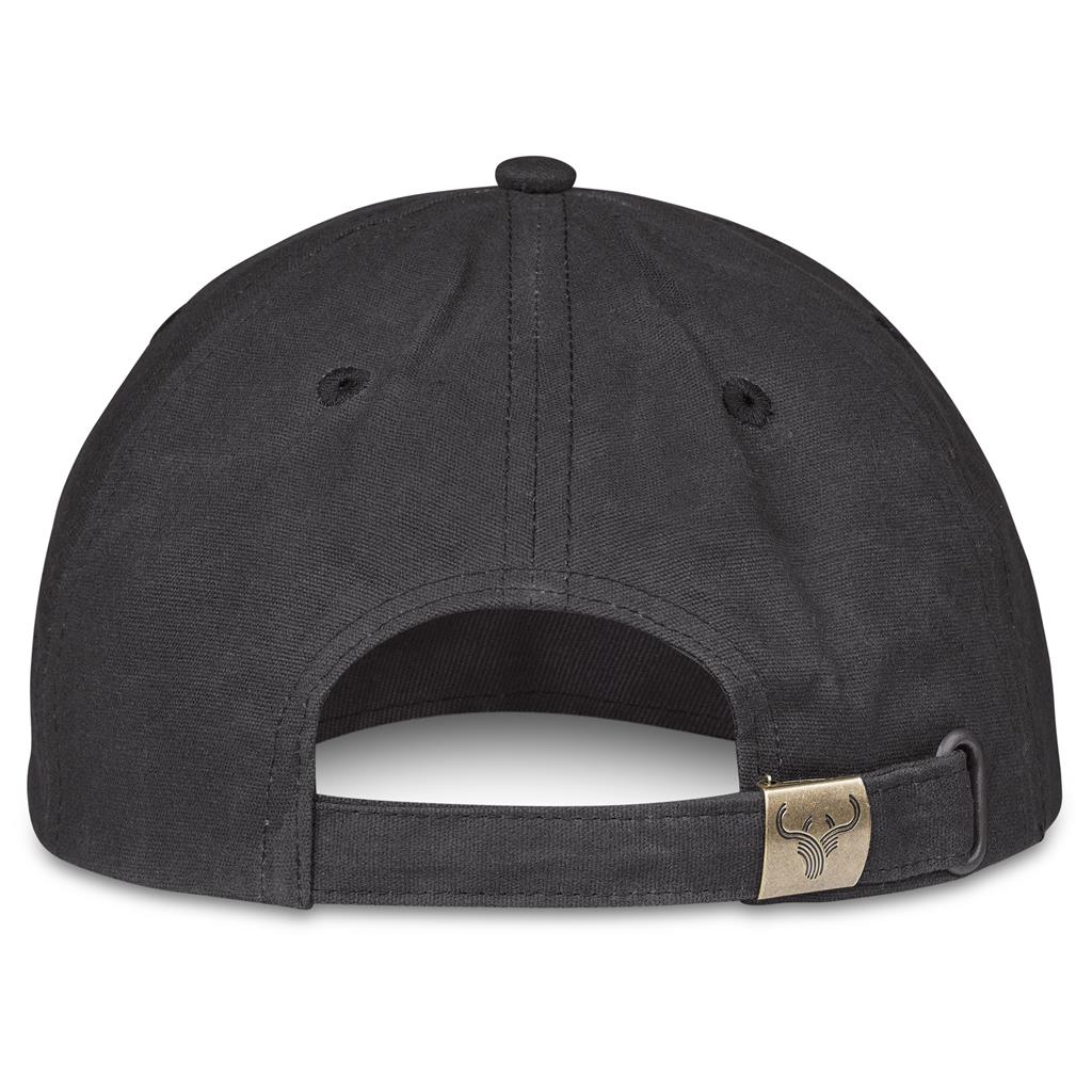 Sondela 6 Panel Oilskin cap in Charcoal - Print Fast Express