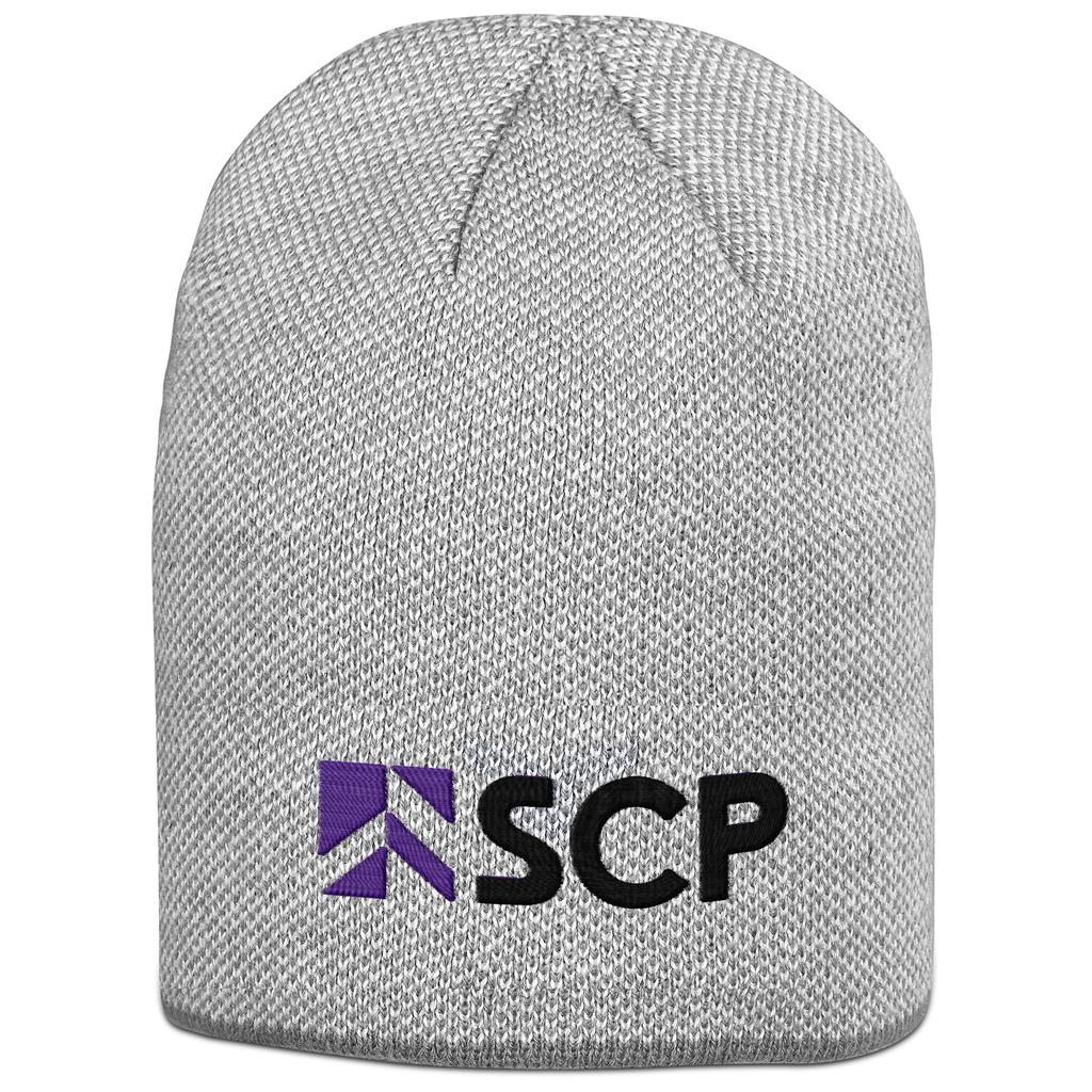 Quebec Acrylic Beanie in Grey — Print Fast Express