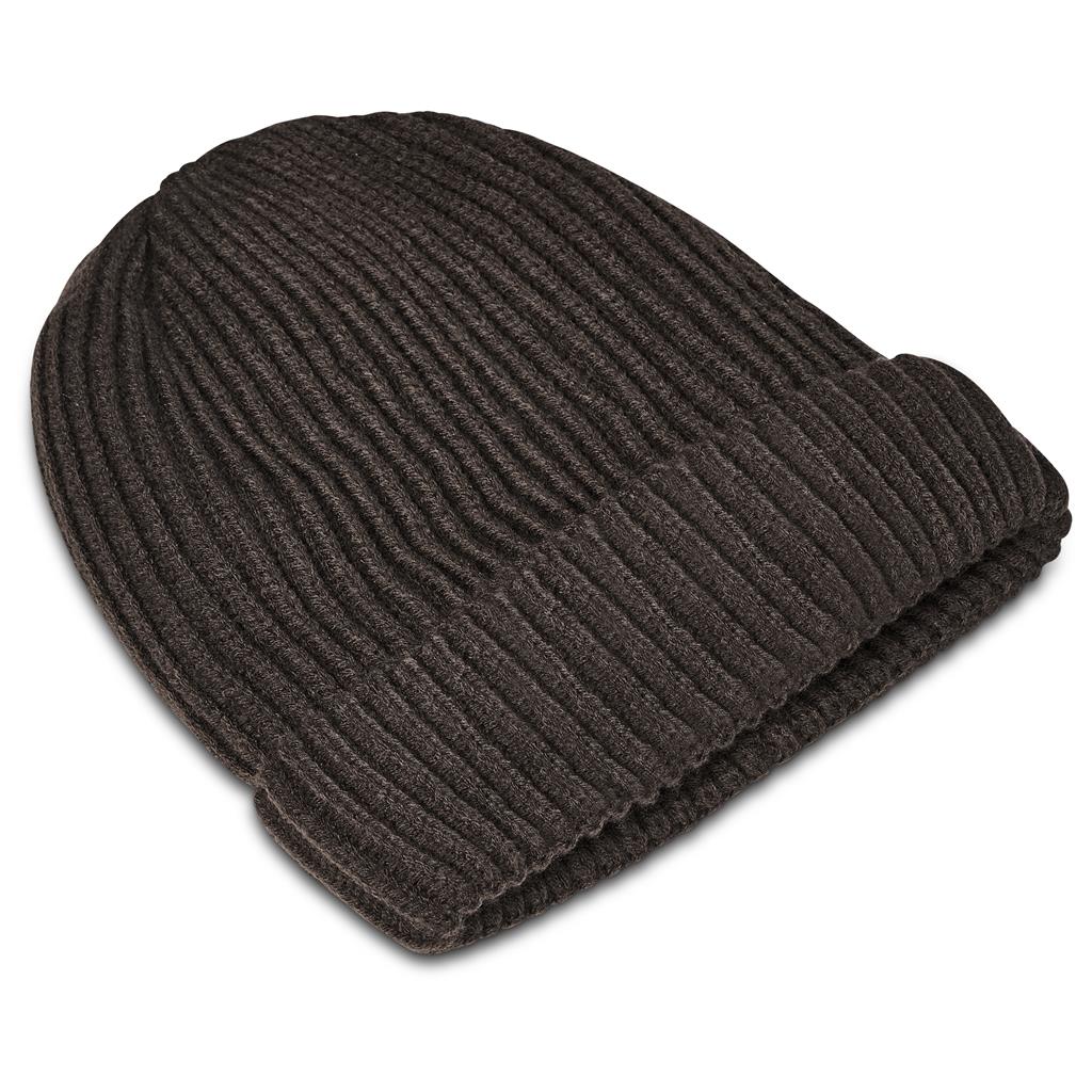 Arctic Acrylic Beanie in Brown - Print Fast Express
