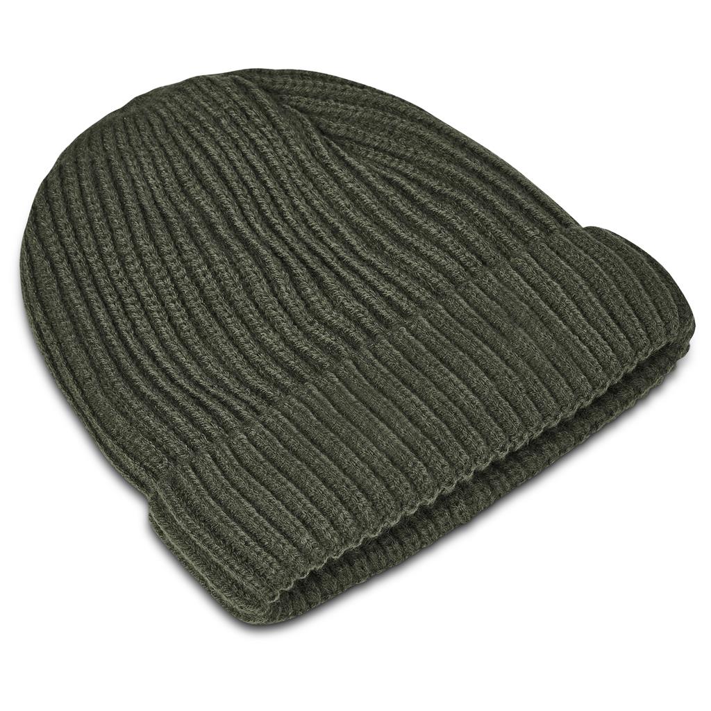 Arctic Acrylic Beanie in Olive - Print Fast Express