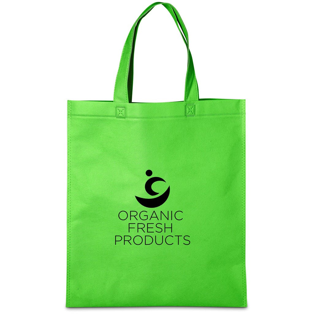 Altitude Budget Non-Woven Shopper in Lime — Print Fast Express