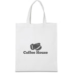 Altitude Budget Non-Woven Shopper in Solid White — Print Fast Express
