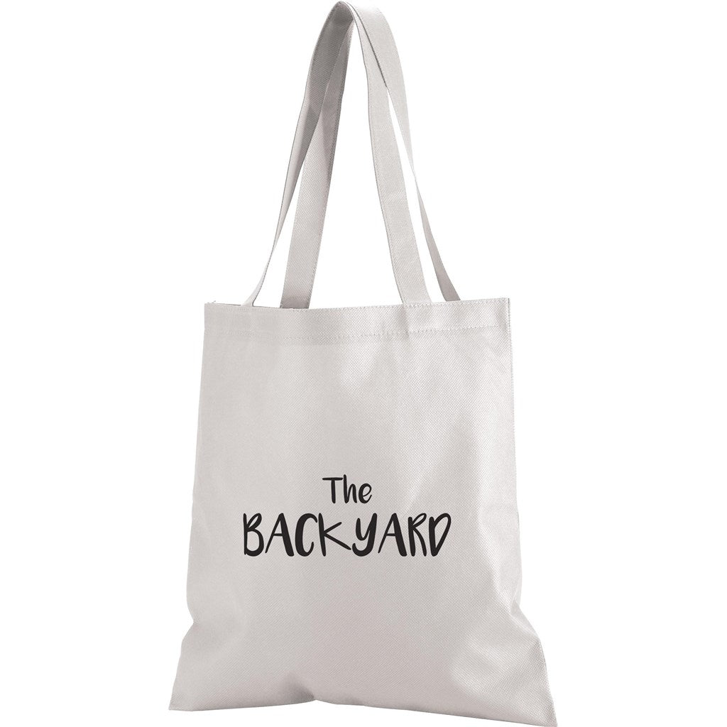 Altitude Expo Non-Woven Shopper in Solid White — Print Fast Express