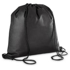 Altitude Whitefield Non-Woven Drawstring Bag in Black - Print Fast Express