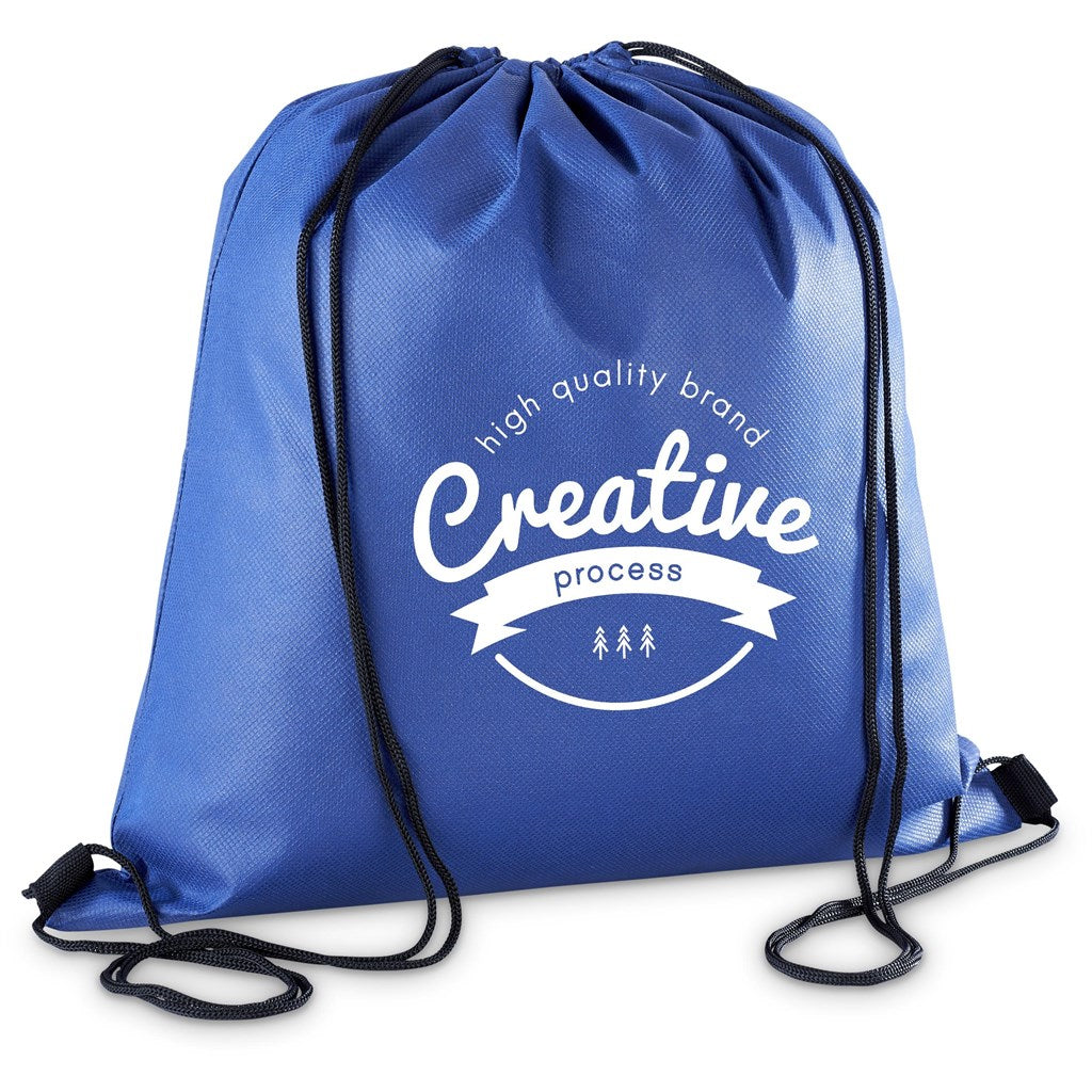 Altitude Whitefield Non-Woven Drawstring Bag in Blue — Print Fast Express