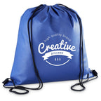 Altitude Whitefield Non-Woven Drawstring Bag in Blue — Print Fast Express