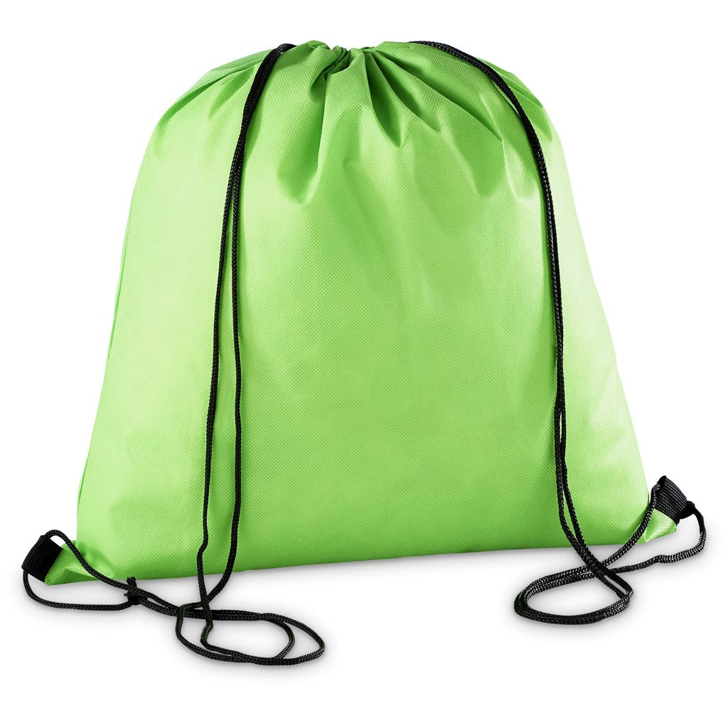 Altitude Whitefield Non-Woven Drawstring Bag in Lime - Print Fast Express