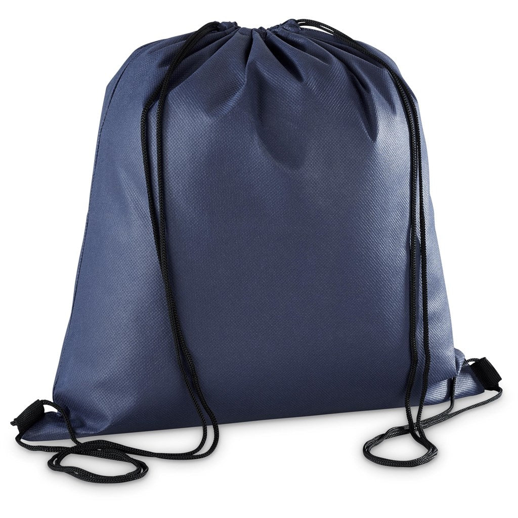 Altitude Whitefield Non-Woven Drawstring Bag in Navy - Print Fast Express