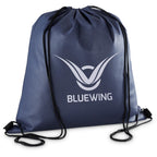 Altitude Whitefield Non-Woven Drawstring Bag in Navy — Print Fast Express